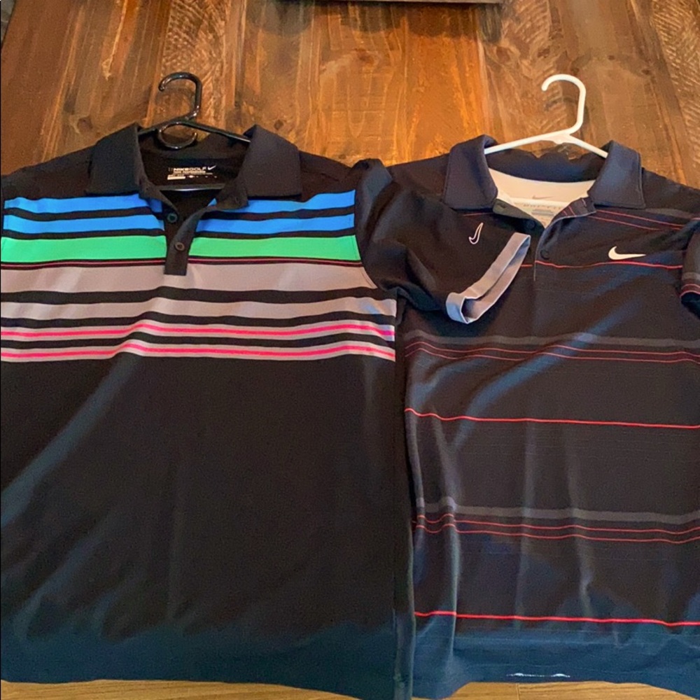 Nike men’s golf shirts lot 2 medium